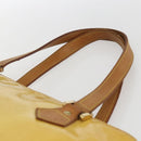 LOUIS VUITTON Monogram Vernis Houston Hand Bag Lime Yellow M91055 LV Auth ki6351-8