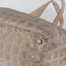 CHANEL New Travel Line Tote Bag Nylon Pink Gold CC Auth ki6352-14