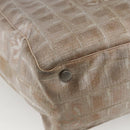 CHANEL New Travel Line Tote Bag Nylon Pink Gold CC Auth ki6352-9