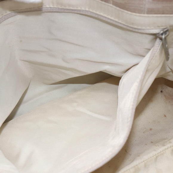 CHANEL New Travel Line Tote Bag Nylon Pink Gold CC Auth ki6352