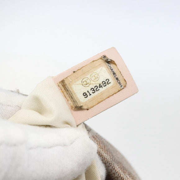 CHANEL New Travel Line Tote Bag Nylon Pink Gold CC Auth ki6352