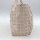 CHANEL New Travel Line Tote Bag Nylon Pink Gold CC Auth ki6352-3