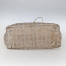 CHANEL New Travel Line Tote Bag Nylon Pink Gold CC Auth ki6352-5