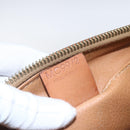 CELINE Macadam Canvas Pouch PVC Leather Brown Gold Auth ki6353-12