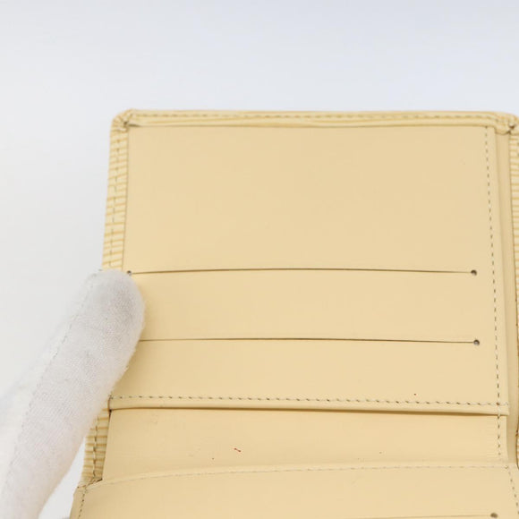 LOUIS VUITTON Epi Porte Monnaie Bier Cartes Crdit Cream M6348A Auth ki6354V