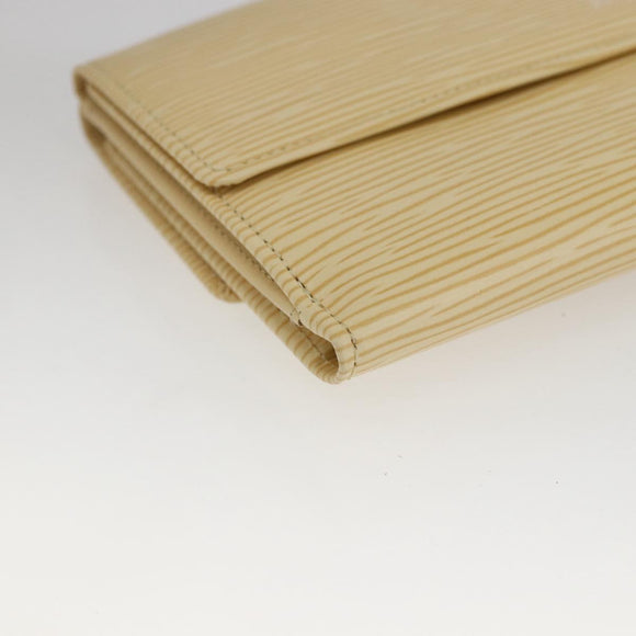 LOUIS VUITTON Epi Porte Monnaie Bier Cartes Crdit Cream M6348A Auth ki6354V