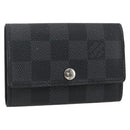 LOUIS VUITTON Damier Graphite Multi Cles 6 Key Case N62662 LV Auth ki6370-1