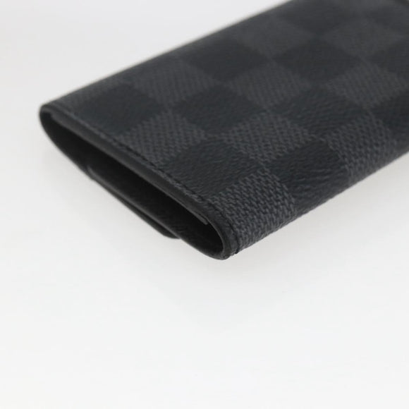 LOUIS VUITTON Damier Graphite Multi Cles 6 Key Case N62662 LV Auth ki6370