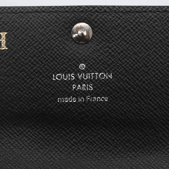 LOUIS VUITTON Damier Graphite Multi Cles 6 Key Case N62662 LV Auth ki6370