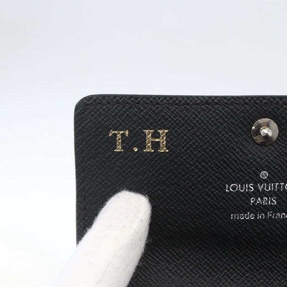 LOUIS VUITTON Damier Graphite Multi Cles 6 Key Case N62662 LV Auth ki6370