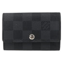 LOUIS VUITTON Damier Graphite Multi Cles 6 Key Case N62662 LV Auth ki6370-13