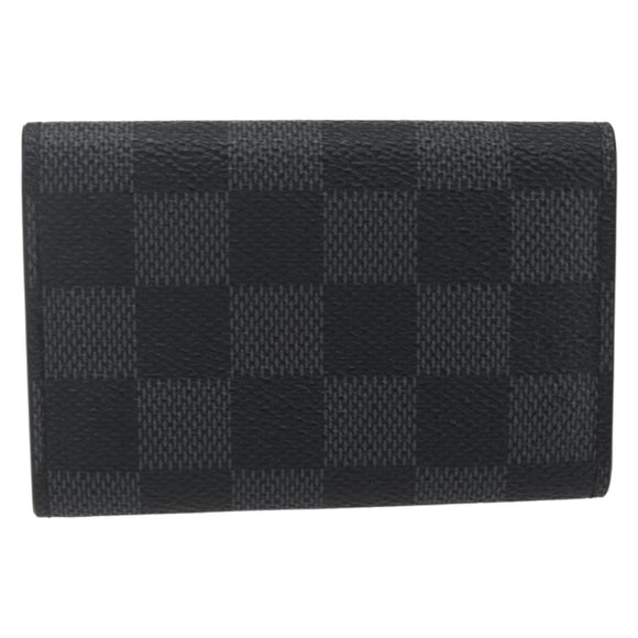 LOUIS VUITTON Damier Graphite Multi Cles 6 Key Case N62662 LV Auth ki6370