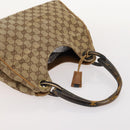 GUCCI GG Canvas Micro GG Supreme Pouch Bag PVC 4 Set Beige White Auth ki6375-11