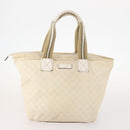 GUCCI GG Canvas Micro GG Supreme Pouch Bag PVC 4 Set Beige White Auth ki6375-2