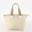 GUCCI GG Canvas Micro GG Supreme Pouch Bag PVC 4 Set Beige White Auth ki6375-3