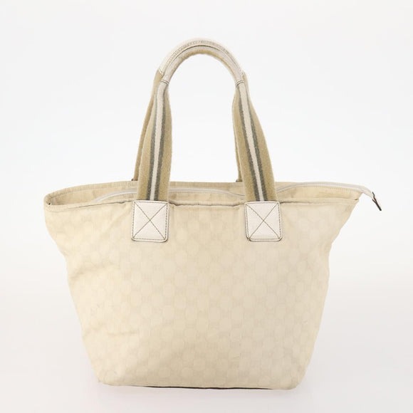 GUCCI GG Canvas Micro GG Supreme Pouch Bag PVC 4 Set Beige White Auth ki6375