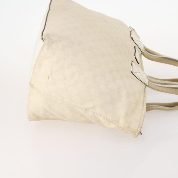 GUCCI GG Canvas Micro GG Supreme Pouch Bag PVC 4 Set Beige White Auth ki6375