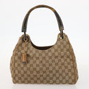 GUCCI GG Canvas Micro GG Supreme Pouch Bag PVC 4 Set Beige White Auth ki6375-8