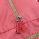 PRADA Boston Bag Nylon Pink Silver Auth ki6378-14