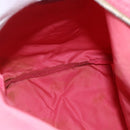 PRADA Boston Bag Nylon Pink Silver Auth ki6378-18