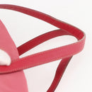 PRADA Boston Bag Nylon Pink Silver Auth ki6378-8