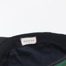 GUCCI Web Sherry Line GG Canvas Baseball Cap L Black 200035 204891 Auth ki6381-10