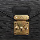 LOUIS VUITTON Epi Serie Dragonne Clutch Bag Black Noir M52612 LV Auth ki6383-17