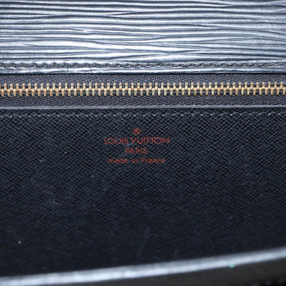 LOUIS VUITTON Epi Serie Dragonne Clutch Bag Black Noir M52612 LV Auth ki6383