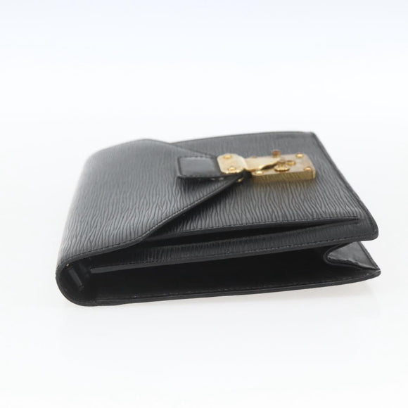 LOUIS VUITTON Epi Serie Dragonne Clutch Bag Black Noir M52612 LV Auth ki6383