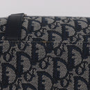 Christian Dior Trotter Canvas Hand Bag Navy Silver Auth ki6384-10