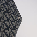 Christian Dior Trotter Canvas Hand Bag Navy Silver Auth ki6384-12