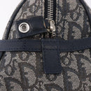 Christian Dior Trotter Canvas Hand Bag Navy Silver Auth ki6384-17