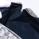 Christian Dior Trotter Canvas Hand Bag Navy Silver Auth ki6384-22