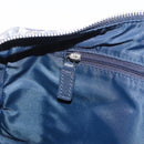 Christian Dior Trotter Canvas Hand Bag Navy Silver Auth ki6384-24