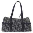 Christian Dior Trotter Canvas Hand Bag Navy Silver Auth ki6384-3