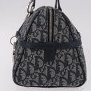 Christian Dior Trotter Canvas Hand Bag Navy Silver Auth ki6384-4