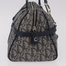 Christian Dior Trotter Canvas Hand Bag Navy Silver Auth ki6384-5