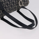 Christian Dior Trotter Canvas Hand Bag Navy Silver Auth ki6384-7