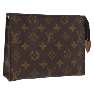 LOUIS VUITTON Monogram Poche Toilette 19 Pouch M47544 LV Auth ki6386