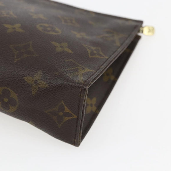 LOUIS VUITTON Monogram Poche Toilette 19 Pouch M47544 LV Auth ki6390