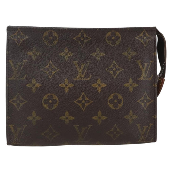 LOUIS VUITTON Monogram Poche Toilette 19 Pouch M47544 LV Auth ki6390