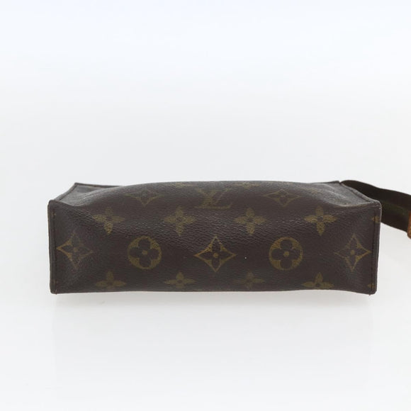 LOUIS VUITTON Monogram Poche Toilette 19 Pouch M47544 LV Auth ki6390