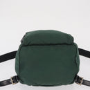 PRADA Backpack Nylon Green Silver Auth ki6395-6