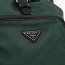 PRADA Backpack Nylon Green Silver Auth ki6395-20
