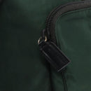 PRADA Backpack Nylon Green Silver Auth ki6395-21