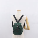 PRADA Backpack Nylon Green Silver Auth ki6395-28