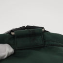 PRADA Backpack Nylon Green Silver Auth ki6395-3