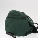 PRADA Backpack Nylon Green Silver Auth ki6395-4