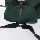 PRADA Backpack Nylon Green Silver Auth ki6395-7