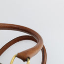 CELINE Macadam Canvas Boston Bag PVC Leather Brown Gold Auth ki6396-14